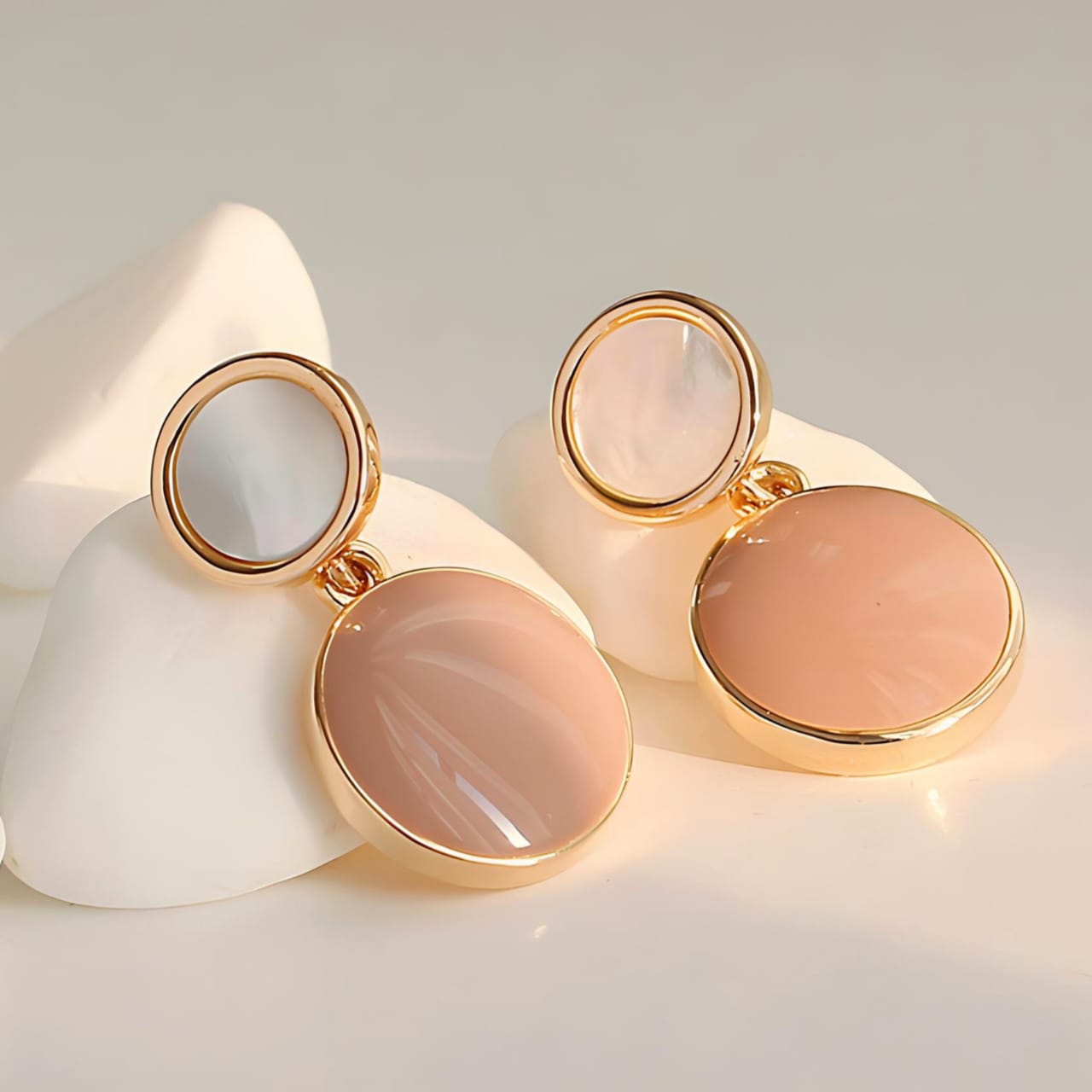 Elegant Gold Drop Earrings For Women, Minimalist Design, Fashion Jewellery