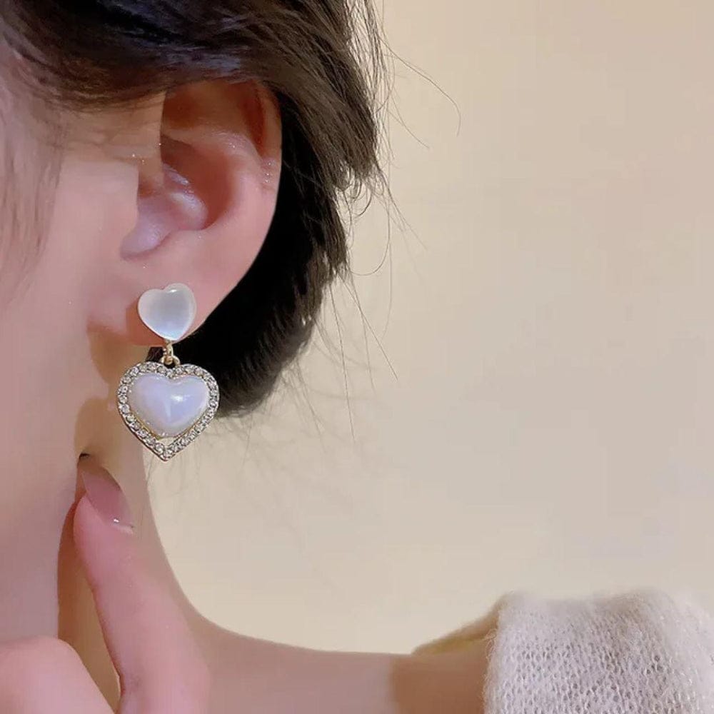 Love's Embrace Earrings, Gold-Tone with Crystal Accents, Fashion Jewellery - Image 2