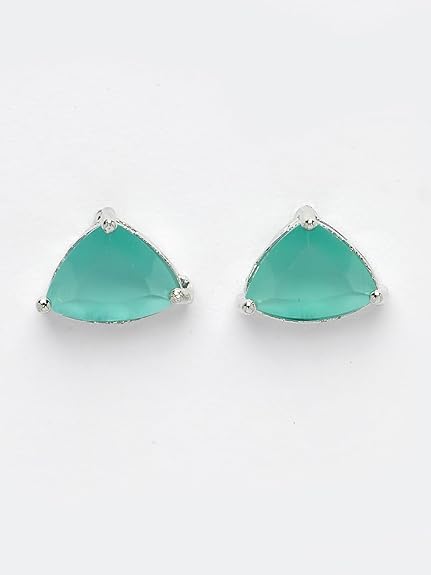 Aqua Elegance Silver Necklace Set, Timeless Luxury & Radiance, for Special Occasions, Wedding Party Jewellery, Statement Piece - Image 3