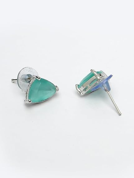 Aqua Elegance Silver Necklace Set, Timeless Luxury & Radiance, for Special Occasions, Wedding Party Jewellery, Statement Piece - Image 4