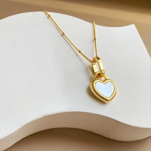 Heart Lock Pendant Necklace For Women, Lightweight And Comfortable Jewellery - Image 2