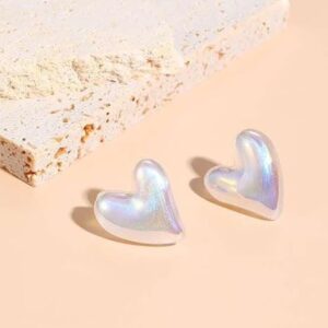 Heart Stud Earrings For Women, Trending Design, Occasion Wear