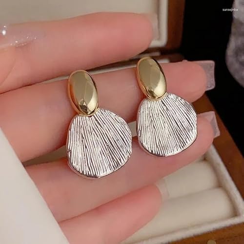Metal Shell Earrings, Gold and Silver, Lightweight Fashion Jewellery