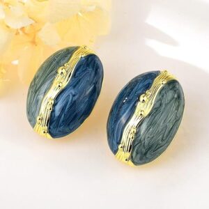 Dual Toned Earrings with premium Gold Plating, Luxurious Accessory