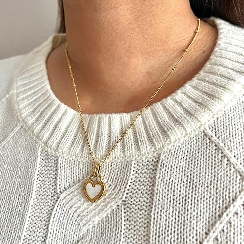 Heart Lock Pendant Necklace For Women, Lightweight And Comfortable Jewellery - Image 3