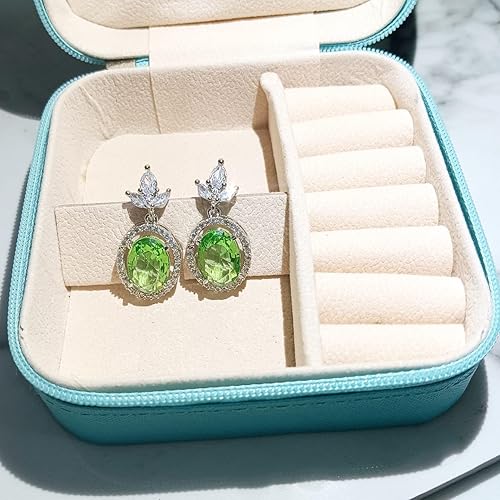 Emerald Oasis Dangles Drop Earrings, Elegant Design, Fashion Jewellery for Women (Lime) - Image 3