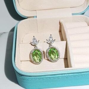 Emerald Oasis Dangles Drop Earrings, Elegant Design, Fashion Jewellery for Women (Lime)