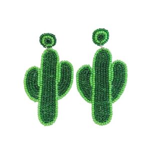 Cactus Statement Earrings, Handmade and Lightweight