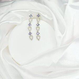 Heartfelt Drop Earrings, Luxury Design, AD look