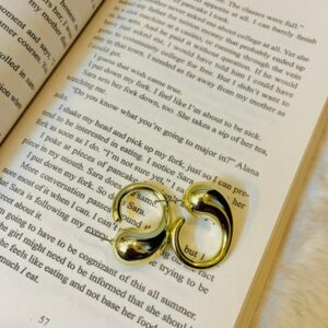 Golden Dolphin Teardrop Earrings for Women, Lightweight, Comfortable